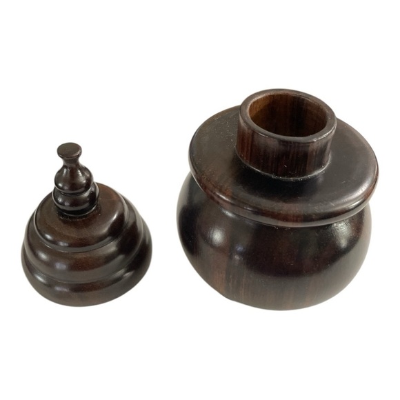 African Ebony Wood Vessel | Handcrafted by Mozambican Artisans, storage vessel - Picture 2 of 10